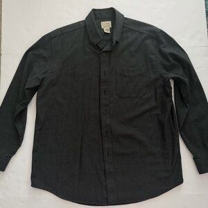 L.L. Bean Men's Dark Gray Button-Down Shirt